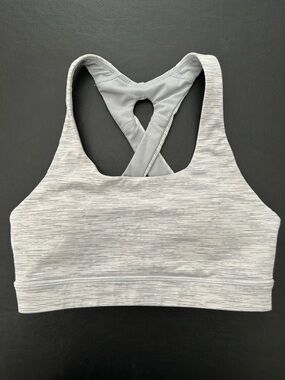 Lululemon Energy Bra in the Wee Are From Space Nimbus Battleship print